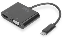 Адаптер DIGITUS USB 3.0 - HDMA+VGA Full HD, M/F, 0.15м