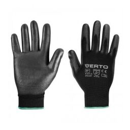 Рукавички робочі Verto, поліуретанове покриття, р.9, чорний (97H137) від виробника Verto