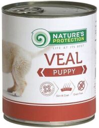 Вологий корм для цуценят усіх порід із телятиною Nature's Protection Puppy Veal 800 г