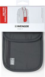 Гаманець на шию, Wenger Neck Wallet with RFID pocket, сірий (604589) від виробника Wenger