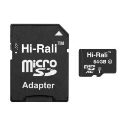 Карта памяти MicroSDXC 64GB UHS-I/U3 Class 10 Hi-Rali + SD-adapter (HI-64GBSDU3CL10-01) от производителя Hi-Rali
