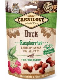 Ласощі для котів Carnilove Cat Crunchy Snack Duck with Raspberries (качка/малина) 50 г (100411/7199) від виробника Carnilove