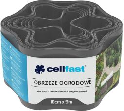 Лента газонная Cellfast, бордюрная, волнистая, 10смх9м, графит (30-051) от производителя Cellfast