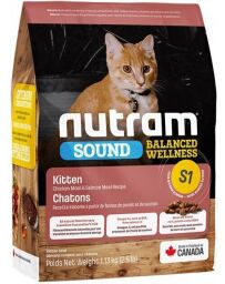 Сухий корм Nutram S1 Sound Balanced Wellness Kitten для кошенят 1.13 кг (067714102703) від виробника Nutram