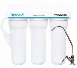 Фильтр трехстадийный Ecosoft Standard, полипропилен+EcomixD37+уголь (FMV3ECOSTD) от производителя Ecosoft