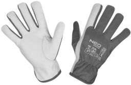 Рукавички робочі NEO, козяча шкіра, р.8, сіро-білий (97-656-8) від виробника Neo Tools