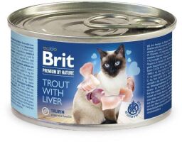 Вологий корм для котів Brit Premium Trout & Liver 200 г (паштет з фореллю та печінкою) (SZ100616/5032) від виробника Brit Premium