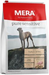 Сухий корм Mera Pure Sensitive Truthahn&Reis для собак з індичкою та рисом 1 кг