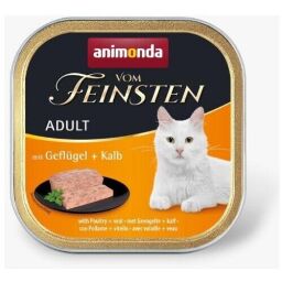 Консерва Animonda Vom Feinsten Adult with Poultry + Veal для котів, з птицею та телятиною, 100 г від виробника Animonda