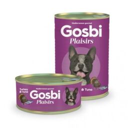 Вологий корм для собак Gosbi Plaisirs Turkey Tuna 400 г з тунцем та індичкою (GB01033400) від виробника Gosbi