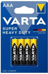 Батарейка VARTA Super Heavy Duty  вугільно-цинкова AAA BLI 4 блістер, 4 шт. (02003101414) від виробника Varta