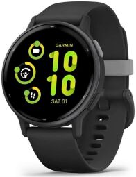 Смарт-часы Garmin Vivoactive 5 Slate Aluminum Bezel with Black Case and Silicone Band (010-02862-50) от производителя Garmin