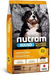Сухий корм Nutram S3 Sound BW холістик для цуценят великих порід з куркою та вівсянкою S3_(11,4kg) від виробника Nutram