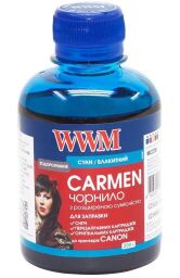 Чорнило WWM Universal Carmen для Сanon серій PIXMA iP/iX/MP/MX/MG Cyan (CU/C) 200г