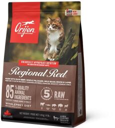 Корм Orijen Regional Red Cat сухой с шестью видами мяса для кошек всех возрастов 1.8 кг (0064992282189) от производителя Orijen