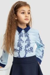 Блузка ошатна для дівчаток AGER, колір синьо-блакитний, 172R026
