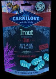 Ласощі для собак Carnilove Dog Trout with Dill Semi Moist форель, кріп 200 гр. - 200 (г)