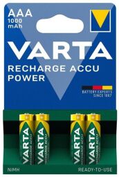 Акумулятор VARTA NI-MH Power AAA 1000 мАг, 4 шт. (05703301404) від виробника Varta