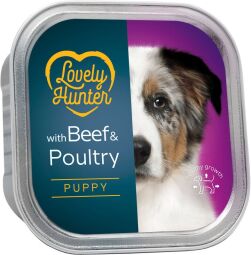 Корм Lovely Hunter Puppy Beef and Poultry вологий з м'ясом птиці та яловичиною для щенят 150 гр