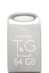 Флеш-накопичувач USB 64GB T&G 105 Metal Series Silver (TG105-64G) від виробника T&G