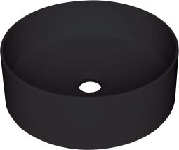Раковина Deante Silia, гранит, круглая, без крыла, диаметр 360х105мм, чаша – 1, накладная, черный матовый (CQS_NU4S) от производителя Deante