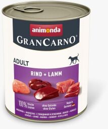 Корм Animonda Gran Carno вологий з яловичиною та ягням для дорослих собак 800 гр