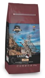 LANDOR Повнораціонний сухий корм для дорослих кішок риба з рисом 0,4 кг (8436022859951) від виробника LANDOR