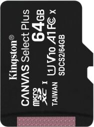 Карта памяти Kingston microSD 64GB C10 UHS-I R100MB/s (SDCS2/64GBSP) от производителя Kingston