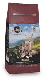 LANDOR Повнораціонний сухий корм для кішок з надмірною вагою і стерилізованих кролик з рисом 10 кг