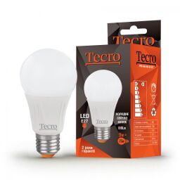 Лампа світлодіодна Tecro 9W E27 4000K (PRO-A60-9W-4K-E27) від виробника Tecro