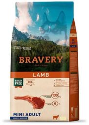 Сухий корм для собак дрібних порід із ягням Bravery Dog Lamb Mini Adult Small Breeds 2 кг (6671BRLAMBADULM_2KG) від виробника Bravery