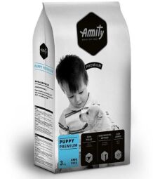 Корм Amity Puppy сухой с курицей для щенков всех пород 3 кг. (8436538940525) от производителя Amity
