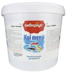 Корм для ставкових риб Акваріус Koi Menu Chips (чипси для коропів Коі) відро 5л (1.5 кг)