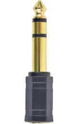 Адаптер Cablexpert 6.35 мм - 3.5 мм (M/F), чорний (A-6.35M-3.5F)