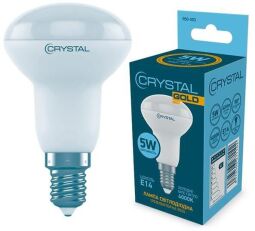 Лампа світлодіодна рефлекторна Crystal Gold 5W E14 4000K (R50-003) від виробника Crystal