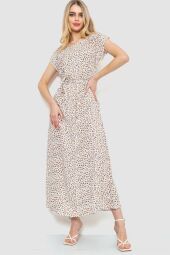 Сукня з принтом AGER, колір молочно-бежевий, 214R055-2