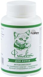 Фітокомплекс для котів ProVET «Фітовіт» 100 таблеток, 72 г (для виведення шерсті + для підтримки сечовивідної (SZPR241369) від виробника NoName