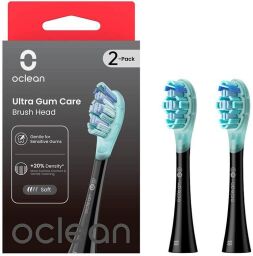 Насадка для зубної електрощітки Oclean UG02 B02 Ultra Gum Care Brush Black (2 шт) (6970810553567)