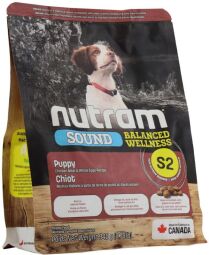 Сухой корм Nutram S2 Sound Balanced Wellness Puppy для щенков с курицей и цельными яйцами 340 гр (067714980035) от производителя Nutram