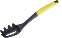 Ложка для спагетті Ardesto Gemini, сірий/жовтий, нейлон, пластик з софт тач (AR2107PY) від виробника Ardesto