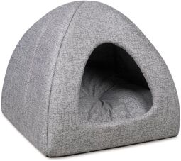 Будиночок-лежак Pet Fashion Caprice 38 см х 38 см х 36 см, сірий