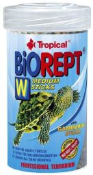 Сухий корм для водоплавних черепах Tropical в паличках «Biorept W» 100 мл
