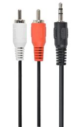 Аудіо-кабель Cablexpert 3.5 мм - 2хRCA (M/M), стерео, 15 м, чорний (CCA-458-15M) від виробника Cablexpert