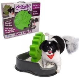 Woofaloo Dog Toilet ВУФАЛУ ТУАЛЕТ C ДЕРЕВОМ стовпчики для псів собак малих і середніх порід 36х55х45,5 см (297377) від виробника Woofaloo