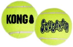 Игрушка KONG AirDog SqueakAir Ball воздушный теннисный мяч для собак для собак средних и крупных пород, L - (BR775555) от производителя KONG