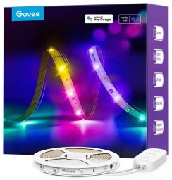 Лента светодиодная умная Govee H618С RGBIC Basic Wi-Fi + Bluetooth LED Strip Light 10м Белый (H618C3D1) от производителя Govee