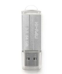 Флеш-накопичувач USB3.0 64GB Hi-Rali Corsair Series Silver (HI-64GB3CORSL) від виробника Hi-Rali