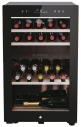 Холодильник Haier для вина, 82x49.7х58.5, холод.відд.-106л, зон - 2, бут-42, ST, дисплей, чорний
