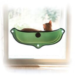 Лежак на окно для кошек K&H Ez Mount Window Bed 69 х 28 см, зеленый (0655199091928) от производителя K&H Pet Products