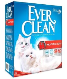 Бентонитовый наполнитель Ever Clean Multiple Cat без запаха 6 л (5060255492277) от производителя Ever Clean